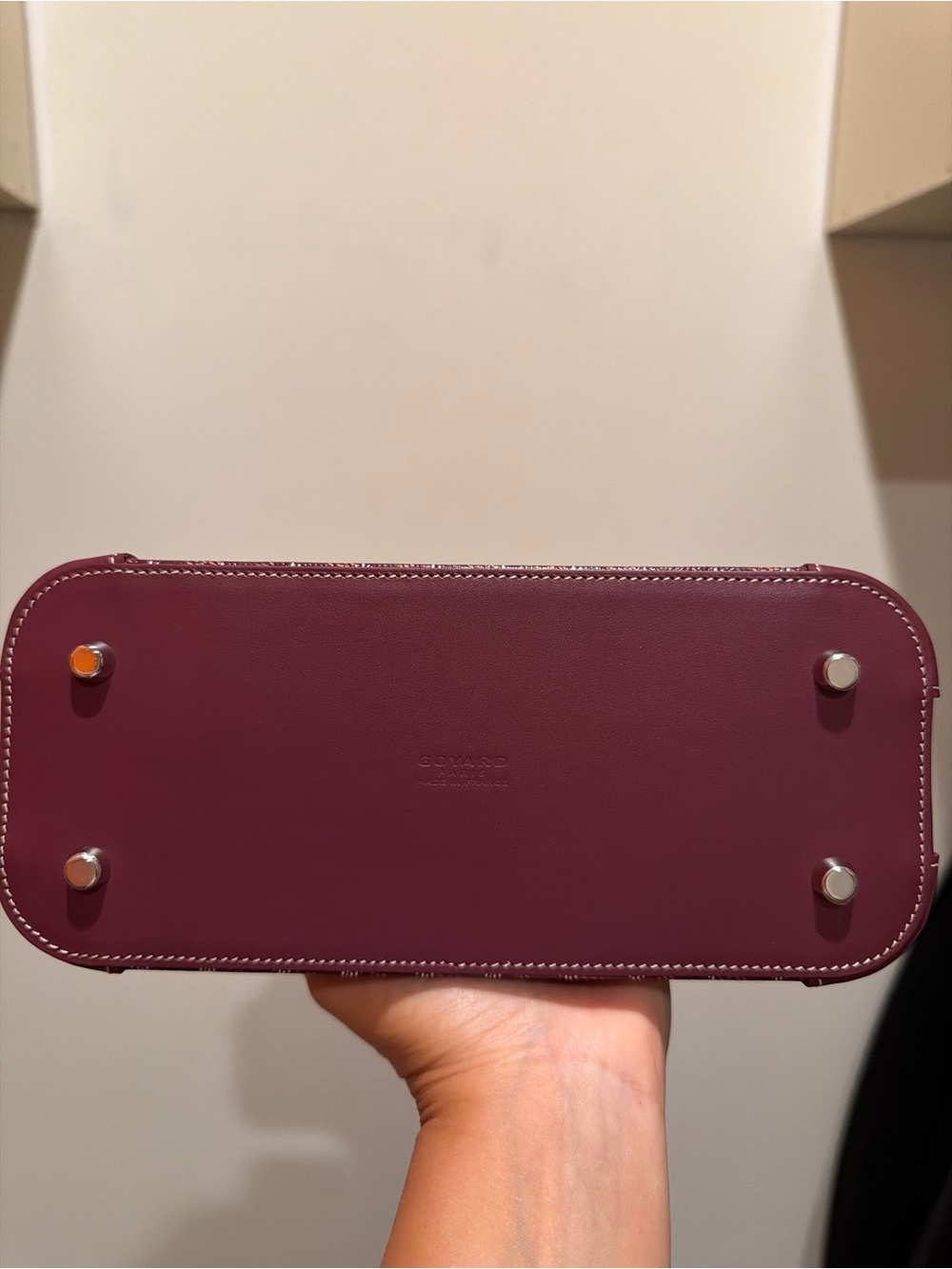 Goyard Burgundy Vendome Mini Bag - Picture 3 of 5